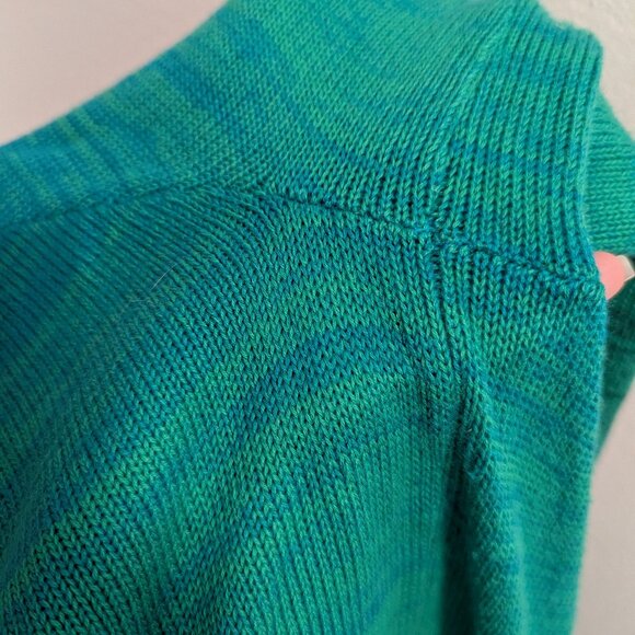 Lilly Pulitzer Tatum Cardigan Ombre Blue-Green EUC 2XL - Picture 7 of 7